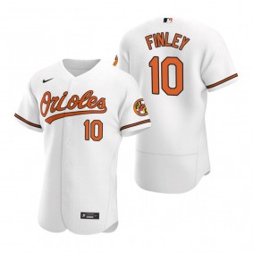 Baltimore Orioles Steve Finley Nike White Retired Player Authentic Jersey