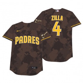 San Diego Padres Blake Snell Zilla Camo 2021 Players' Weekend Nickname Jersey