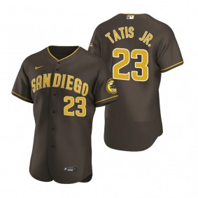 Men's San Diego Padres Fernando Tatis Jr. Nike Brown Authentic Road Jersey