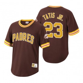 San Diego Padres Fernando Tatis Jr. Mitchell & Ness Brown Cooperstown Collection Wild Pitch Jersey T-Shirt