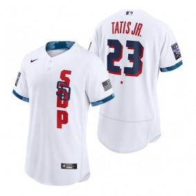 Men's San Diego Padres Fernando Tatis Jr. White 2021 MLB All-Star Game Authentic Jersey