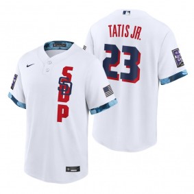 San Diego Padres Fernando Tatis Jr. White 2021 MLB All-Star Game Replica Jersey