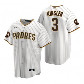 San Diego Padres Ian Kinsler Replica White Motorola Patch Jersey