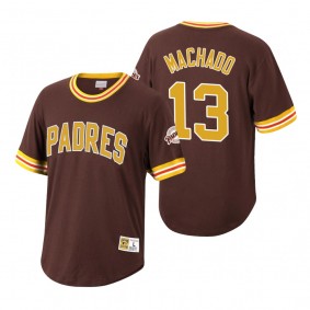 San Diego Padres Manny Machado Mitchell & Ness Brown Cooperstown Collection Wild Pitch Jersey T-Shirt