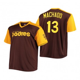 San Diego Padres Manny Machado Brown Replica Cooperstown Jersey