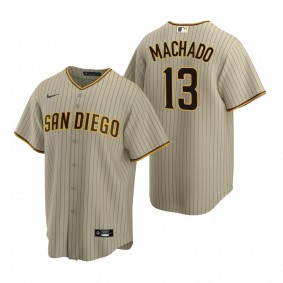 San Diego Padres Manny Machado Nike Sand Brown 2020 Replica Alternate Jersey