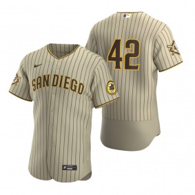 San Diego Padres Sand Brown Jackie Robinson Day Authentic Jersey