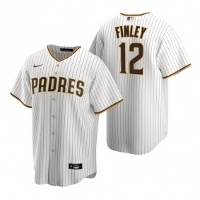 San Diego Padres Steve Finley Nike White Brown Retired Player Replica Jersey
