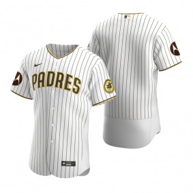 San Diego Padres White 2023 Motorola Patch Authentic Jersey