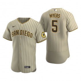 Men's San Diego Padres Wil Myers Nike Tan Brown Authentic Alternate Jersey