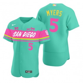 Men's San Diego Padres Wil Myers Teal City Connect Authentic Jersey