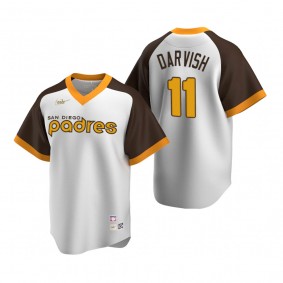 San Diego Padres Yu Darvish Nike White Cooperstown Collection Home Jersey