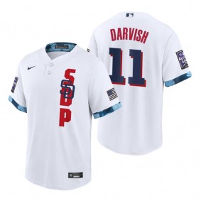 San Diego Padres Yu Darvish White 2021 MLB All-Star Game Replica Jersey