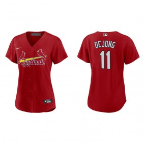 Paul DeJong Women's St. Louis Cardinals Red Alternate Replica Jersey