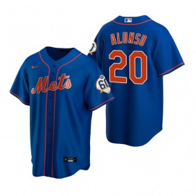 New York Mets Pete Alonso Nike Royal 60th Anniversary Alternate Jersey