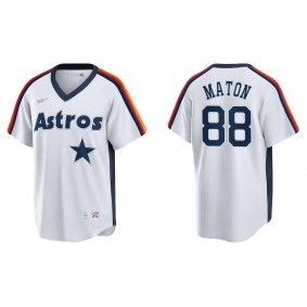 Men's Houston Astros Phil Maton White Cooperstown Collection Jersey