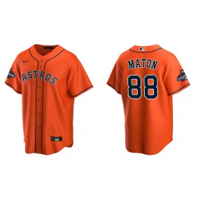 Phil Maton Houston Astros Orange 2022 World Series Champions Alternate Replica Jersey