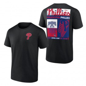 Men's Philadelphia Phillies Fanatics Branded Black In Good Graces T-Shirt