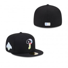 Philadelphia Phillies Colorpack Black 59FIFTY Fitted Hat