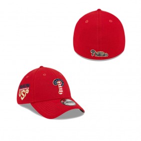 Philadelphia Phillies Independence Day 2023 39THIRTY Stretch Fit Hat