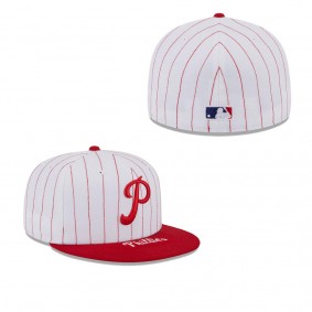 Philadelphia Phillies On Deck 59FIFTY Fitted Hat White Red