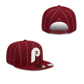 Philadelphia Phillies Pinstripe Visor Clip 9FIFTY Snapback Hat