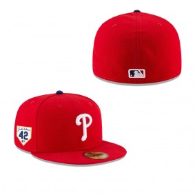 Men's Philadelphia Phillies Red 2023 Jackie Robinson Day 59FIFTY Fitted Hat