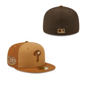 Philadelphia Phillies Tri-Tone Brown 59FIFTY Fitted Hat