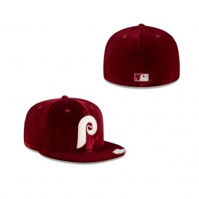 Philadelphia Phillies Velvet Visor Clip 59FIFTY Fitted Hat