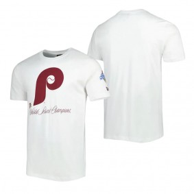Men's Philadelphia Phillies White Historical Championship T-Shirt