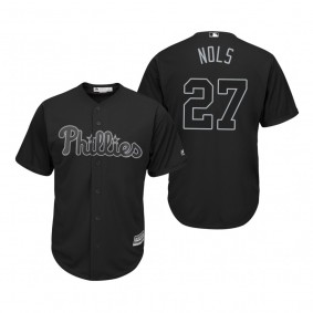 Philadelphia Phillies Aaron Nola Nols Black 2019 Players' Weekend Replica Jersey