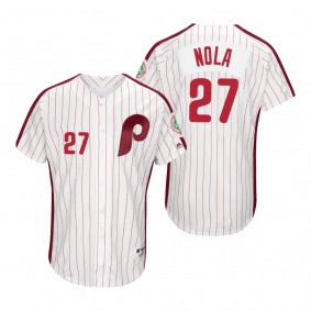 Phillies Aaron Nola White 1983 Turn Back the Clock Authentic Jersey
