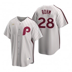 Men's Philadelphia Phillies Alec Bohm Nike White Cooperstown Collection Home Jersey
