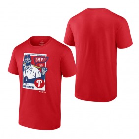 Men's Philadelphia Phillies Bryce Harper Red 2022 National League Champions MVP Big & Tall T-Shirt