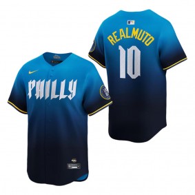 Men's Philadelphia Phillies J.T. Realmuto Blue 2024 City Connect Limited Player Jersey