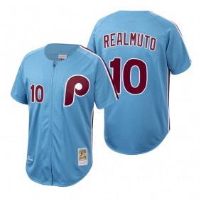 Philadelphia Phillies J.T. Realmuto Cooperstown Collection Light Blue Authentic Jersey