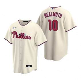 Philadelphia Phillies J.T. Realmuto Nike Cream Replica Alternate Jersey