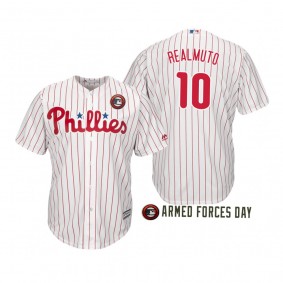 2019 Armed Forces Day J.T. Realmuto Philadelphia Phillies White Jersey