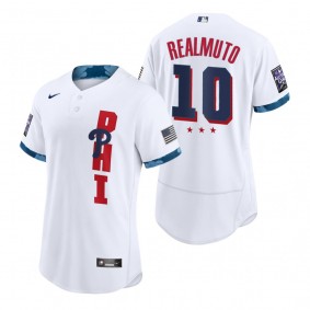 Men's Philadelphia Phillies J.T. Realmuto White 2021 MLB All-Star Game Authentic Jersey
