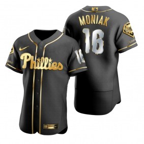Philadelphia Phillies Mickey Moniak Nike Black Golden Edition Authentic Jersey
