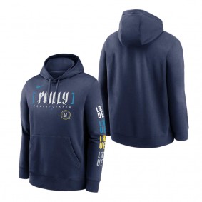 Men's Philadelphia Phillies Navy 2024 City Connect Club Fleece Pullover Hoodie