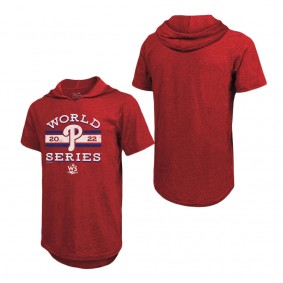 Men's Philadelphia Phillies Red 2022 World Series Local Lines Short Sleeve Hoodie T-Shirt