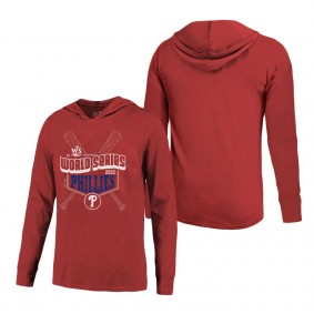 Men's Philadelphia Phillies Red 2022 World Series Softhand Batter Up Pullover Hoodie