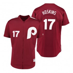 Phillies Rhys Hoskins Scarlet 1979 Saturday Night Special Jersey