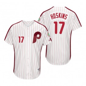 Phillies Rhys Hoskins White 1983 Turn Back the Clock Authentic Jersey