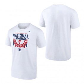 Men's Philadelphia Phillies White 2022 National League Champions Locker Room Big & Tall T-Shirt