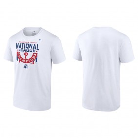 Philadelphia Phillies White 2022 National League Champions Locker Room T-Shirt