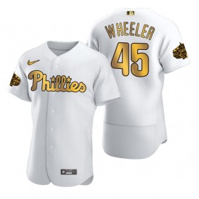 Philadelphia Phillies Zack Wheeler White Gold 2022 MLB All-Star Game Jersey