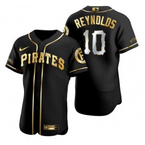 Pittsburgh Pirates Bryan Reynolds Nike Black Golden Edition Authentic Jersey