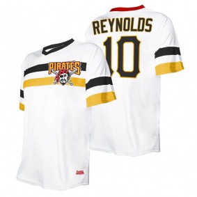 Bryan Reynolds Pittsburgh Pirates Stitches White Cooperstown Collection V-Neck Jersey
